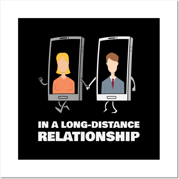 Long Distance Relationship Wall Art by Plush Tee